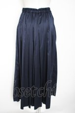 画像2: axes femme POETIQUE / サス付きサテンプリーツパンツ M 紺 Y-26-10-29-098-AX-PA-SZ-ZY (2)