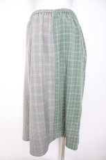 画像2: axes femme / チェック×チェックスカート m グリーン Y-26-10-29-099-AX-SK-SZ-ZY (2)