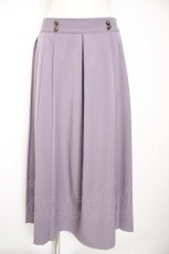画像1: axes femme / サイドプリーツミディスカート m ラベンダー Y-26-10-29-100-AX-SK-SZ-ZY (1)