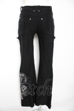 画像2: Ozz Croce / 龍刺繍フレアパンツ  黒 Y-26-10-29-106-OO-PA-SZ-ZY (2)