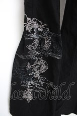 画像3: Ozz Croce / 龍刺繍フレアパンツ  黒 Y-26-10-29-106-OO-PA-SZ-ZY (3)