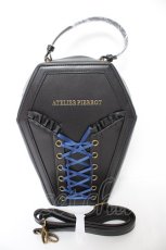 画像1: ATELIER PIERROT / “Nocturnal Grave”Vampire's Coffin Bag  黒 Y-26-10-29-002-EL-BG-SZ-ZY (1)