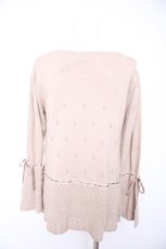 画像2: axes femme / sajou刺繍入ニットカーデ M ベージュ Y-26-10-29-023-AX-TO-SZ-ZY (2)
