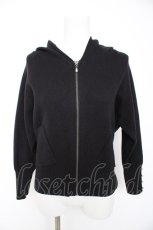 画像1: axes femme / ニットフードパーカー M 黒 Y-26-10-29-026-AX-TO-SZ-ZY (1)