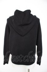 画像2: axes femme / ニットフードパーカー M 黒 Y-26-10-29-026-AX-TO-SZ-ZY (2)