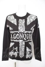 画像1: ALGONQUINS / ユニオンジャックTシャツ  黒 Y-26-10-29-039-AL-TS-AS-ZY (1)