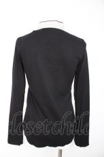 画像2: ALGONQUINS / ヨーク切替えカットソー  黒ｘ白 Y-26-10-29-046-AL-TO-AS-ZY (2)