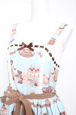 画像3: axes femme kawaii / お菓子の家柄ジャンスカ m サックス Y-26-10-31-074-AX-OP-SZ-ZY (3)