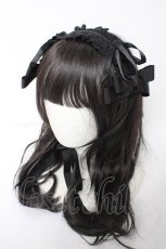 画像1: BABY,THE STARS SHINE BRIGHT / Sweetie Fairy taleあかずきんちゃんヘッドドレス  黒 Y-26-10-31-011-BA-AC-SZ-ZY (1)