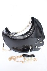 画像1: Angelic Pretty / Pearly Melty Moonショルダーバッグ  黒 Y-26-10-31-014-AP-BG-SZ-ZY (1)