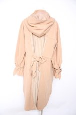 画像2: axes femme / バックプリーツロングモッズ M ベージュ Y-26-10-31-112-AX-CO-SZ-ZY (2)