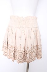 画像2: LIZ LISA / 刺繍スカラップスカパン 0 ベージュ Y-26-10-31-117-LO-PA-SZ-ZY (2)