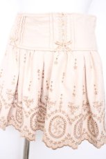 画像3: LIZ LISA / 刺繍スカラップスカパン 0 ベージュ Y-26-10-31-117-LO-PA-SZ-ZY (3)