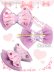 画像3: 【新品】ミニチュールリボンヘアピン(ピンクxブラック） HA_265_B141 (3)