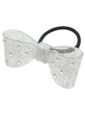 画像1: 【新品】キラキラプラスチックリボンヘアゴム（クリア） HA_181_B136【通信販売専用商品】 (1)