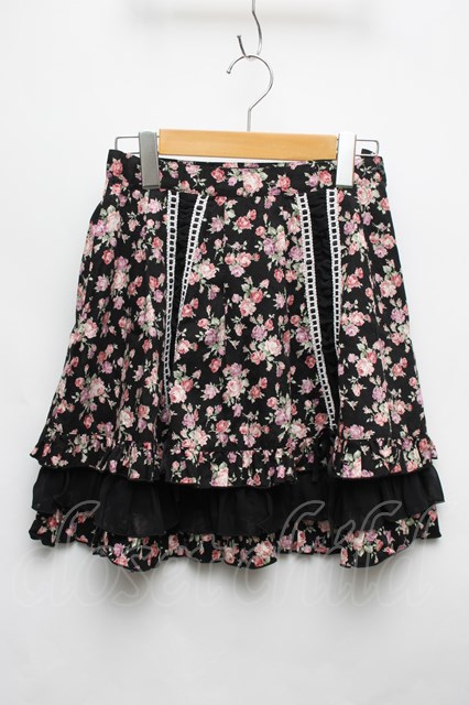 安全Shopping PEACE NOW ベロア フリルドット ミニスカート 