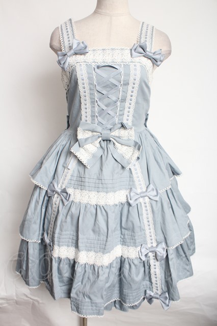 3段フリルジャンパースカート カチューシャ メタモルフォーゼ