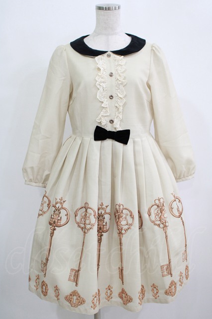 Emily Temple cute / Key castleワンピース クリーム H-25-11-28-005-ET-OP-KB-ZH