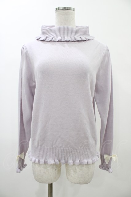 Amavel / タートルネックニットトップス Free ラベンダー H-26-02-06-049-CA-TO-NS-ZH