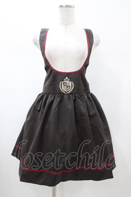 Amavel / ストライプスカート Free ブラウン H-26-02-06-033-CA-SK-NS-ZH