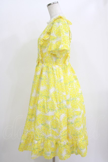 Emily Temple cute / Lemon ワンピース M Yellow H-26-06-11-029-ET-OP
