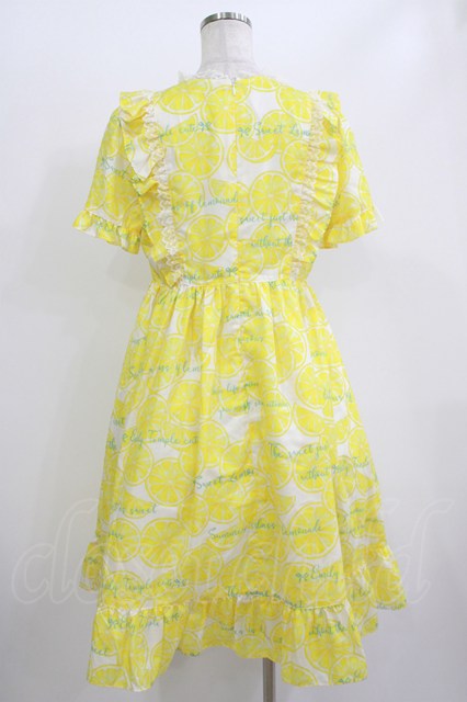 Emily Temple Cute My kitchenワンピース Emily Temple cute / Lemon ワンピース M Yellow H-26-06-11-029-ET-OP