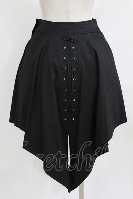 BPN / 編み上げスカート M 黒 H-26-06-25-1004-GO-SK-AK-ZH - closet