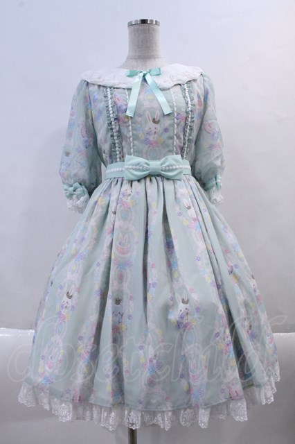 Angelic Pretty / Wish me mell Whip Cream Princessワンピース  ミント I-24-03-08-007-AP-OP-HD-ZI