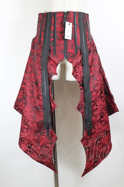 Qutie Frash / ZIPコルセット 赤 I-26-10-08-097-QU-TO-SA-ZI - closet