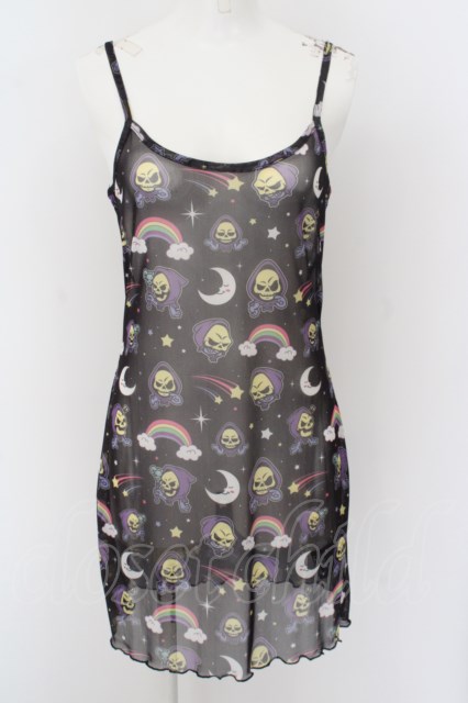 KILL STAR / Not Cute Mesh Layering Dress S ブラック O-24-04-30-098-SL-OP-IG-OS