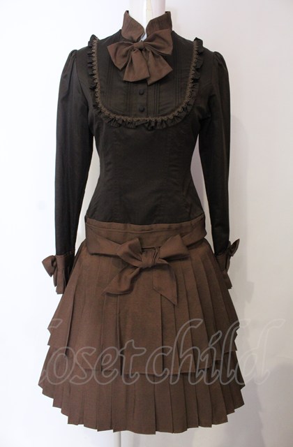Victorian maiden / アンティークドールワンピース  ブラウン O-25-04-30-1090-CL-OP-OW-OS