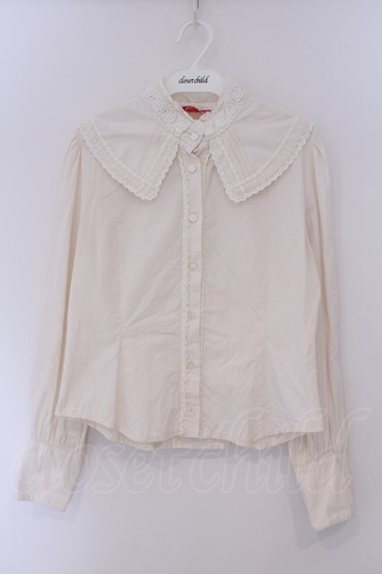 BABY,THE STARS SHINE BRIGHT / 立ち襟ブラウス 生成り O-26-02-09-030-BA-BL-IG-OS