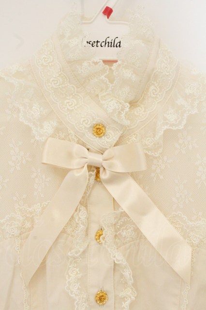 Angelic Pretty / Romantic ビスチェ風半袖ブラウス アイボリー O-26