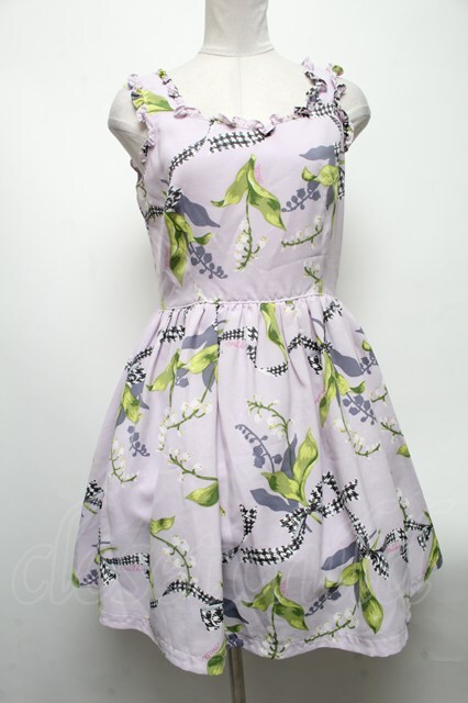MILK / Lily bellクラシックドレス  ラベンダー S-25-04-12-082-ML-OP-HR-ZS