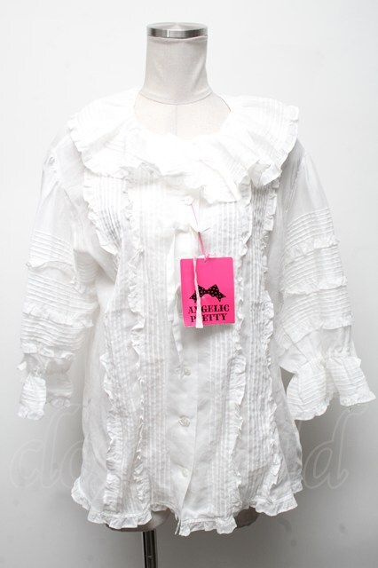 Angelic Pretty / ふわふわピンタックブラウス  白 S-25-04-25-007-AP-BL-AS-ZS
