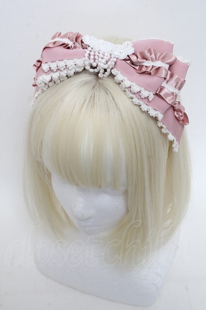 BABY,THE STARS SHINE BRIGHT / Ribbon Couture Paletteカチューシャ ピンク S-25-05-29-027-BA-ZA-HR-ZS