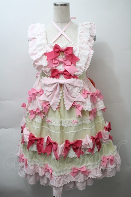 BABY,THE STARS SHINE BRIGHT / Cutie Whipped cream parfaitジャンパースカート レモン S-25-10-24-007-BA-OP-AS-ZS