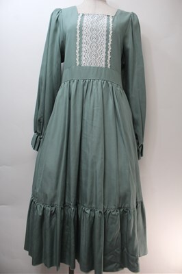 HirokoTokumine / アリアンヌワンピース グリーン S-25-10-27-016-LO-OP-AS-ZS