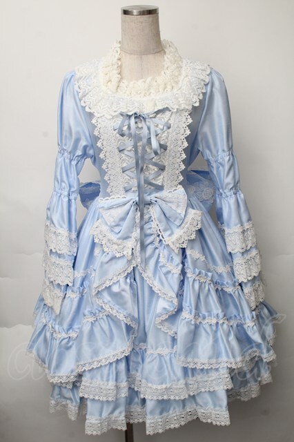 BABY,THE STARS SHINE BRIGHT / シンデレラワンピース サックス S-25-11-28-056-BA-OP-AS-ZS