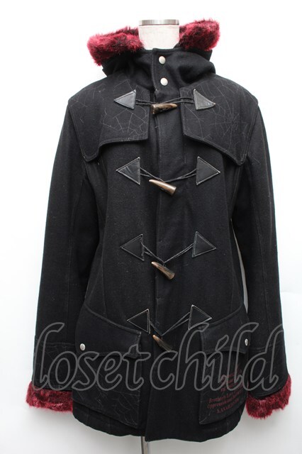 h.ANARCHY / ダッフルコート 黒 S-26-01-23-025-HN-CO-AS-ZTC007