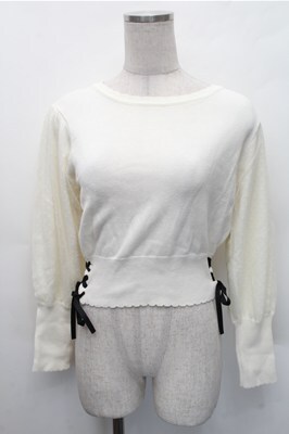 axes femme POETIQUE / /チュール袖プルオーバー キナリ S-26-02-17-020-AX-TO-HR-ZS