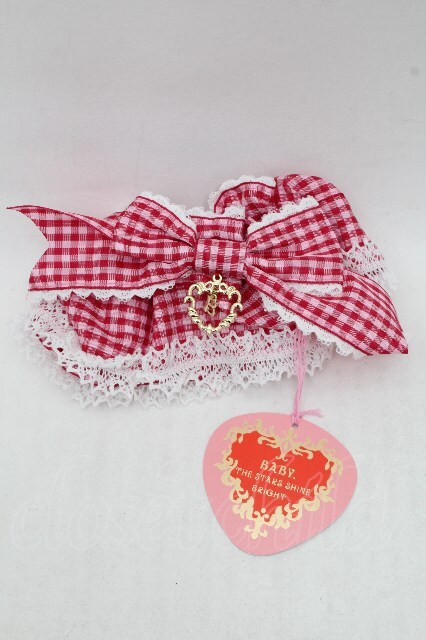 BABY,THE STARS SHINE BRIGHT / Flancesca Ribbonシュシュ エンジｘピンク S-26-03-17-004-BA-ZA-HR-ZS