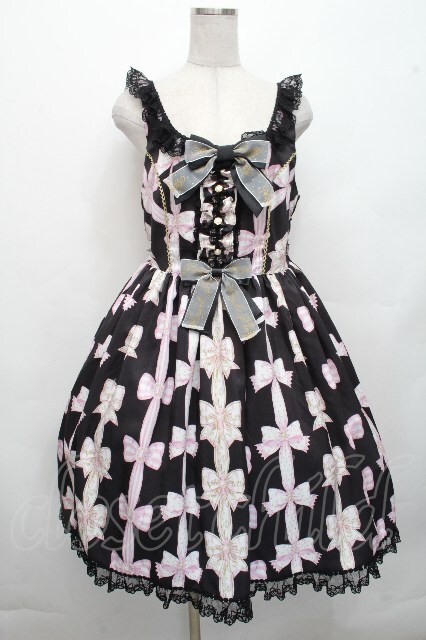 ANGELIC PRETTY Cute Heartジャンパースカート 黒 商品詳細ページ