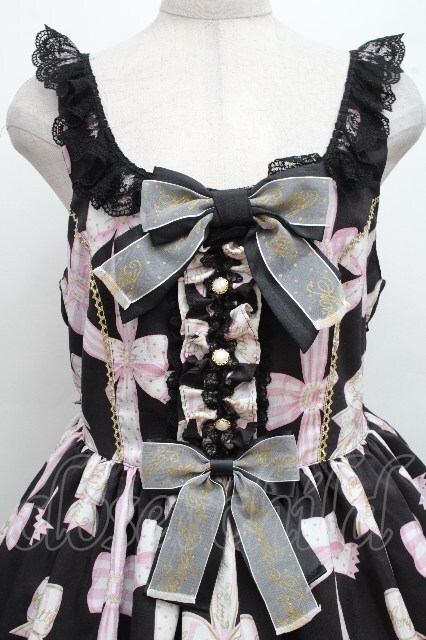 Angelic Pretty / Jewelry Ribbon Princessジャンパースカート 黒 S-26