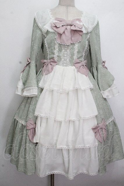 axes femme kawaii / メアリー姫袖ドレス M ミント S-26-04-25-1028-AX