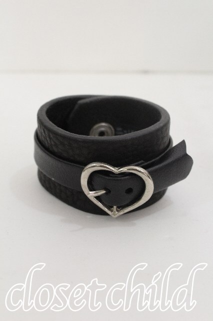 PUNK / レザーブレスレット 黒 S-26-05-25-019-PU-AC-HR-ZS - closet