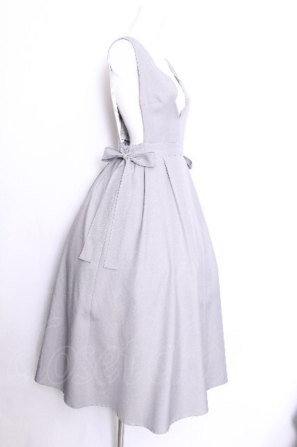 【新品】MILK VIOLAロングジャンパースカート グレー ミルク ジャンスカ MILK / VIOLA ロングジャンパースカート グレー S-26-07-01-025-ML-OP