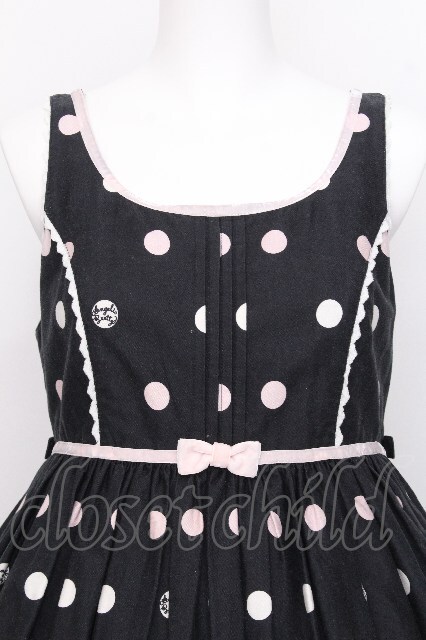 15時まで限定お値下げ　angelic pretty マシュマロバニー　最終価格 Angelic Pretty / マシュマロバニー襟付ジャンパースカート 黒 S-26-07