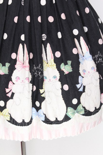 15時まで限定お値下げ　angelic pretty マシュマロバニー　最終価格 Angelic Pretty / マシュマロバニー襟付ジャンパースカート 黒 S-26-07
