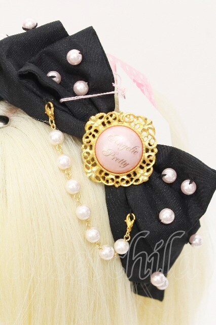 Angelic Pretty / きまぐれDolly Ribbonカチューシャ 黒 S-26-07-26